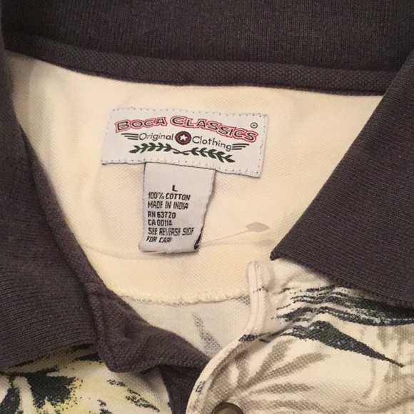 🌴NWOT Boca Classics Too Fun Mens Size Large 🌴 - Picture 7 of 8